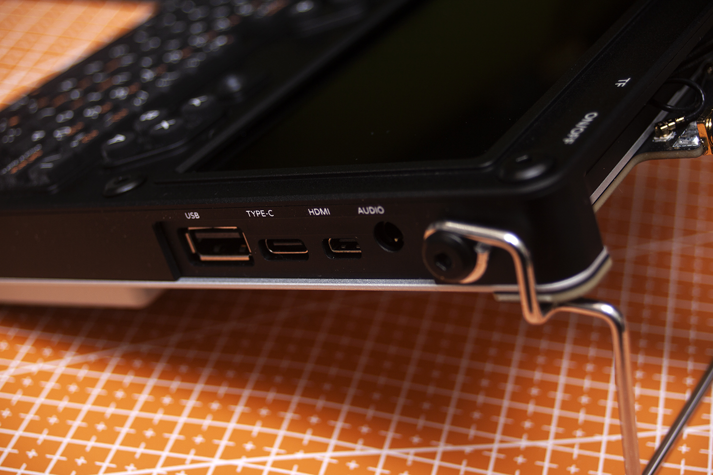ClockworkPi uConsole side ports and input output connectors